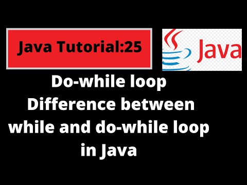 Java Programming Tutorial -25 |Difference between While and do-while loop in Java with coding #Java