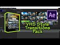 How to add VHS Style Transitions to your videos using AEJuice VHS Transitions Pack in After Effects