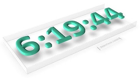 MatsClock 120083 - Free PowerPoint Digital Clock PPT