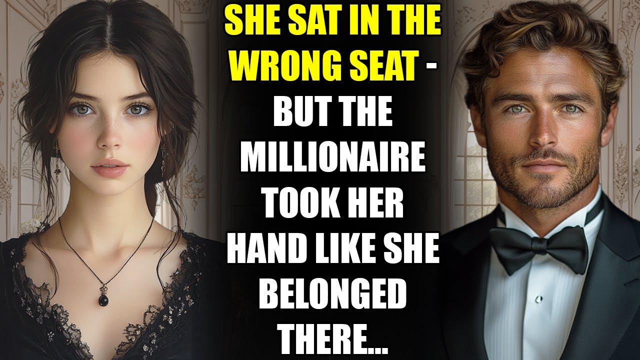 She Sat in the Wrong Seat - But the MILLIONAIRE Took Her Hand Like She Belonged There...