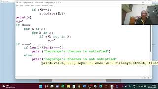 Lagranges theorem in python