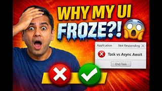 C# Task &amp; Async Await Explained with Real Example (WinForms UI Freeze Demo)