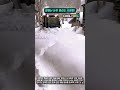폭설을 뚫는 대형 트랙터 제설 작업 #worker #process #snowplow #tractor #winter