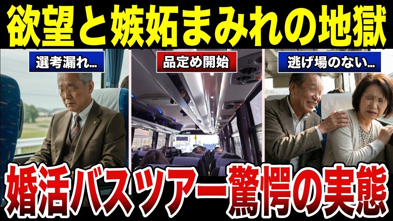 シニア婚活バスツアーの驚愕の実態...欲望と嫉妬まみれの地獄でした 口コミ20選 #老後 #口コミ