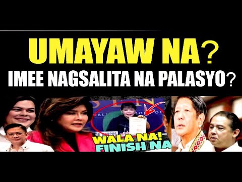 KAKAPASOK LANG! BREAKING NEWS! HALA! SEN IMEE MAY MATINDING PAHAYAG? PALASYO/REACTION