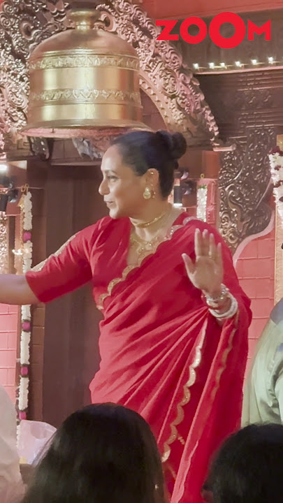 Rani Mukerji DANCES to the beats of dhol at Durga Puja 😍 #shorts #ranimukherjee #durgapuja