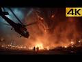 4K 2026 Disaster Movie Inferno Tornado Devours Helicopter Mid Air Cop Finds Radioactive Mutant Nest 