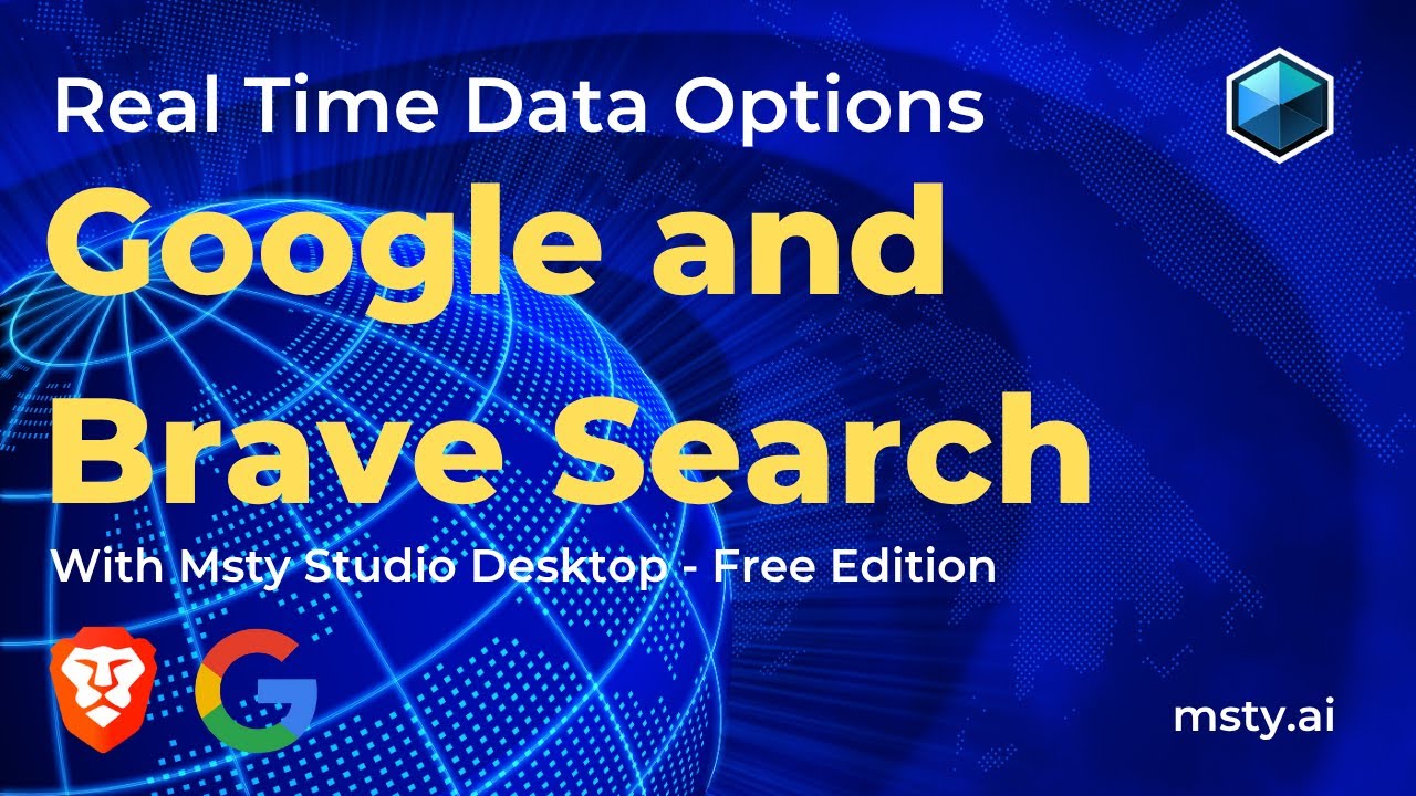 Msty Studio Real Time Data Options - Google and Brave Search - YouTube