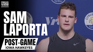 Sam LaPorta Reacts to Iowa's Citrus Bowl Loss vs. Kentucky: We Fought Our Butts Off | Post-Game
