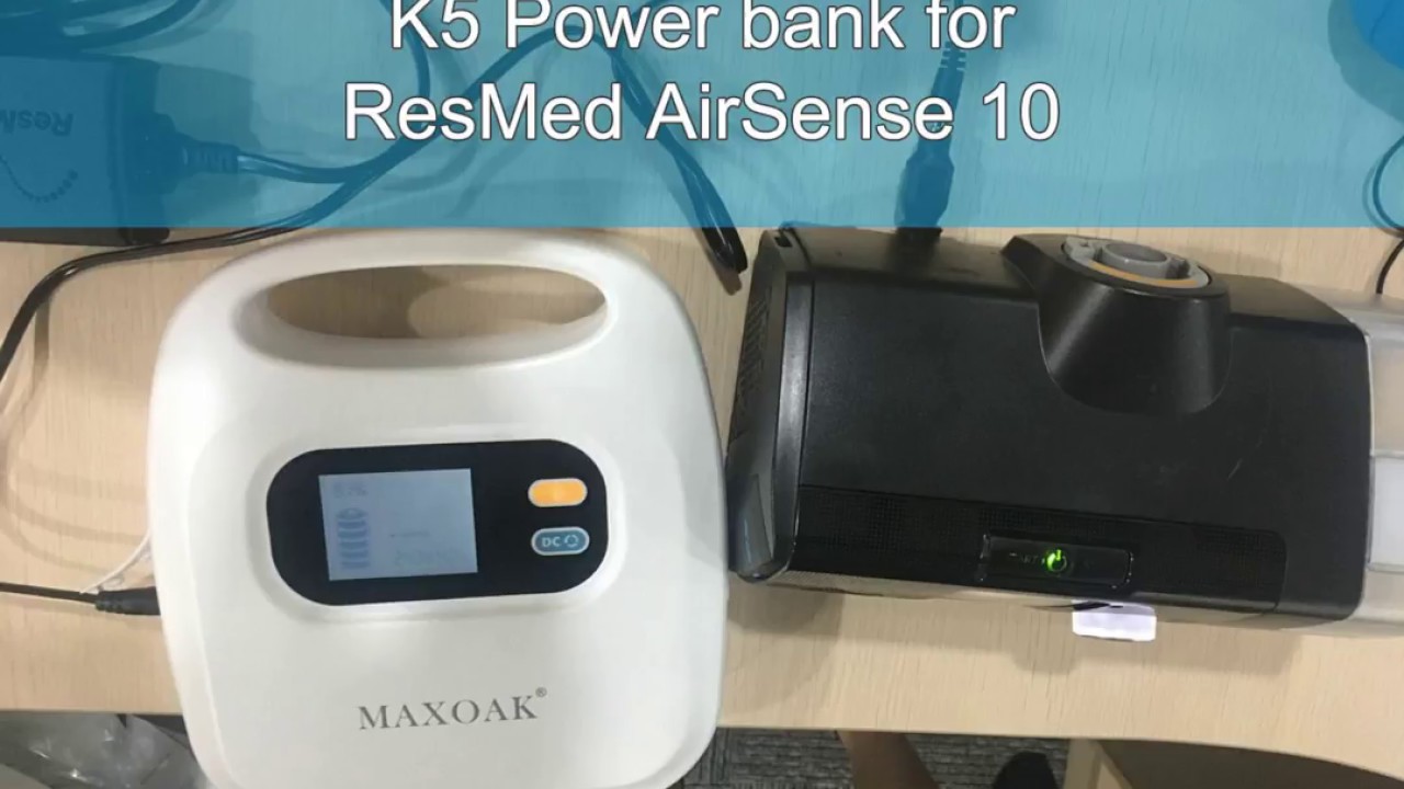 How K5 external battery charge ResMed AirSense 10