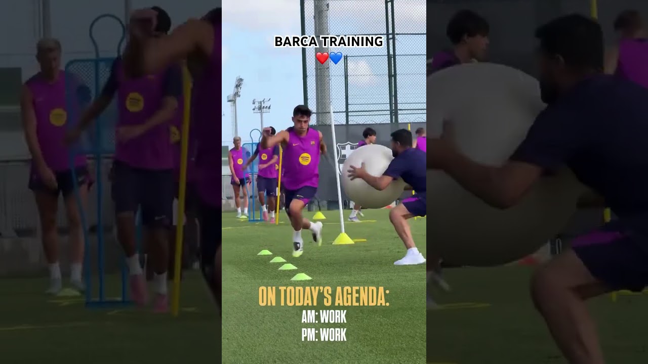 Предсезонная тренировка Барселоны 