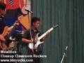 Fear of the dark by metal box at classroom rockers