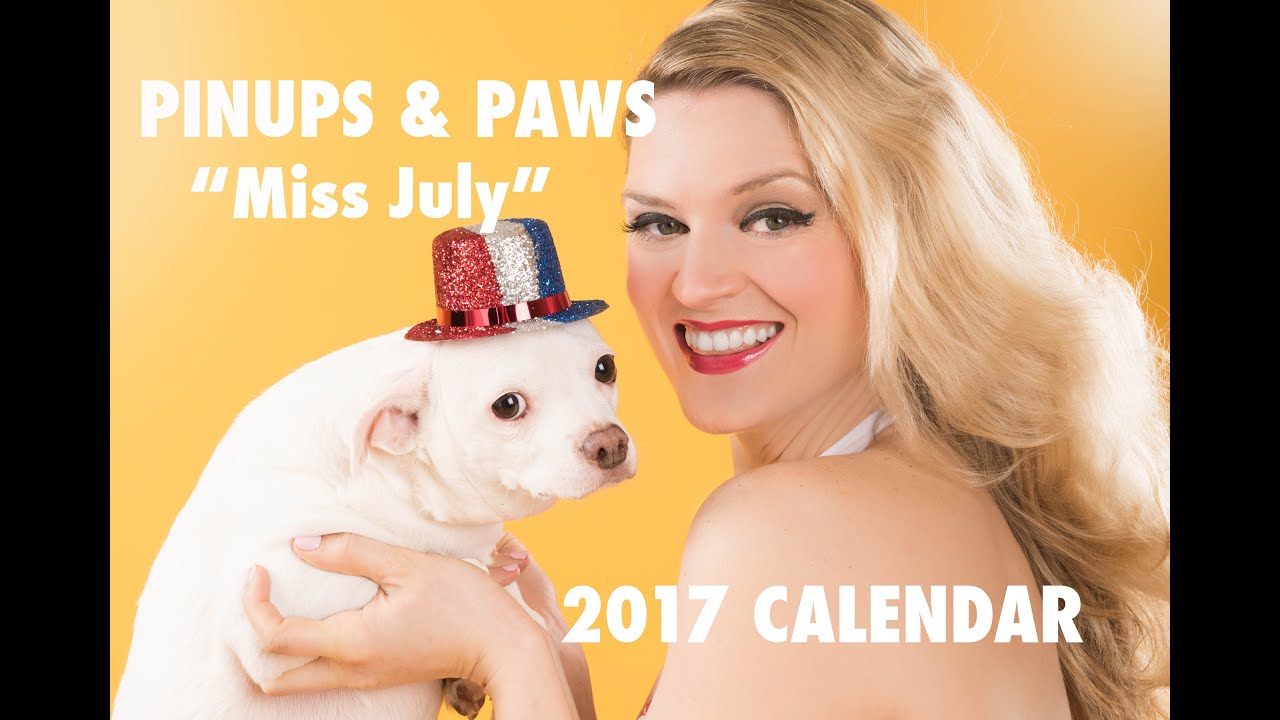 Pinups & Paws 2017 Calendar Shoot - Miss July - Blue deVille Photography