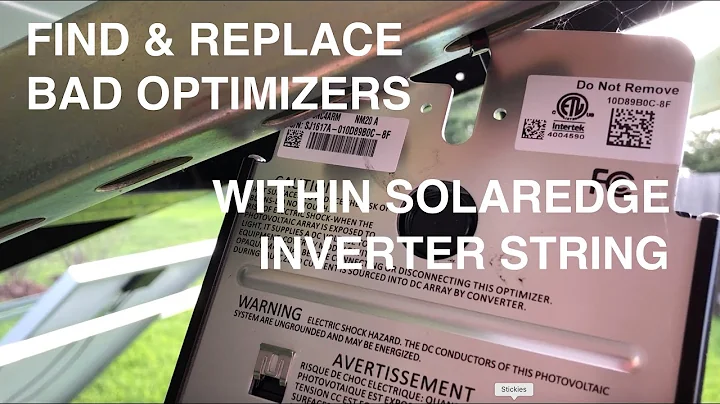 How to find bad optimizer within your solaredge inverter string