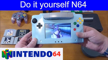 How I made my first Nintendo 64 N64 portable handheld, tutorial / review