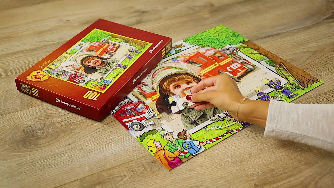 Kinderpuzzle Feuerwehr Fotopuzzle De Youtube