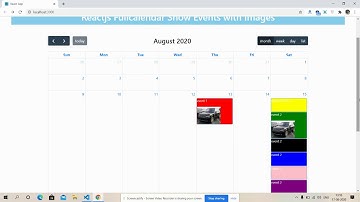 Reactjs Fullcalendar Show Events with Images
