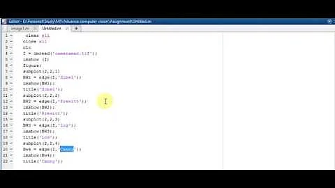 Edge Detection Techniques in MATLAB