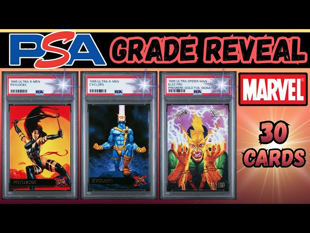 30 Vintage Marvel Card PSA Grade Reveal | Full Submission Results