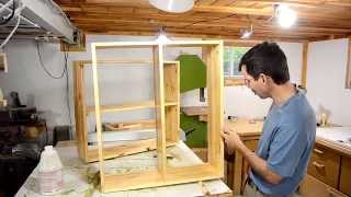 Needed a low bookcase behind the couch. Made it as two halves so I could also stack them if I use them somewhere else.