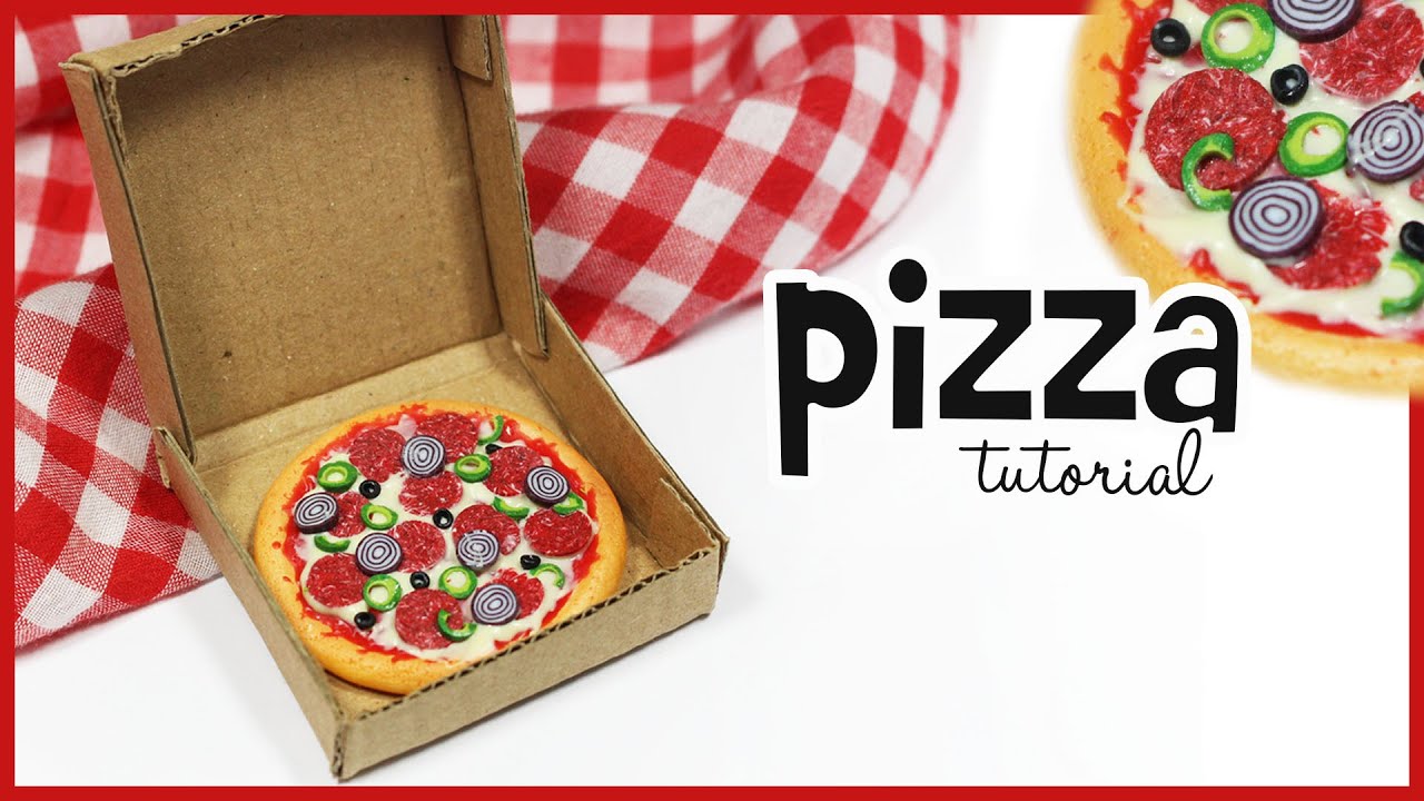 polymer clay Pizza TUTORIAL polymer clay food YouTube