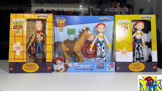 Toy Story 5 Movie Toys 2026 Woody & Jessie Ragdoll Edition PlayScale + Amazon 2 Pack Bullseye Mattel