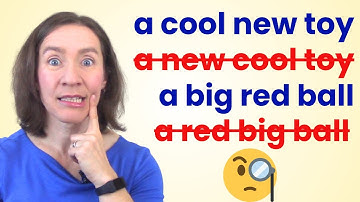 Your ULTIMATE guide to order of adjectives in English!