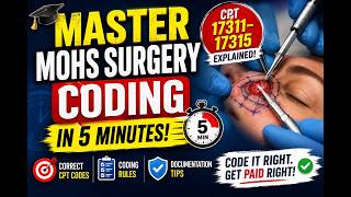 Master Mohs Surgery Coding in 5 Minutes! (CPT 17311–17315 Explained)