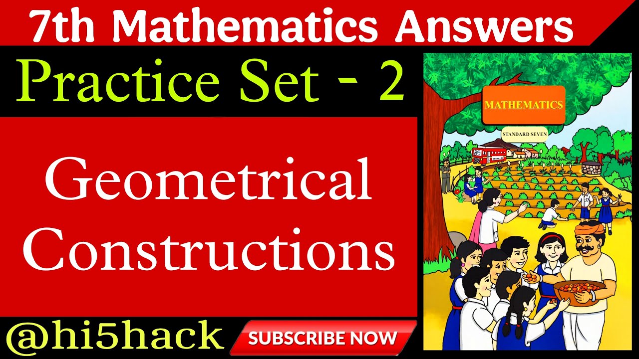 Practice set 2 class 7 th | maths | Chapter 1 Geometrical construction| std7maths| Maharashtraboard
