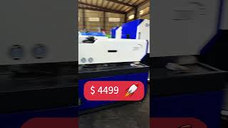 Workshop shot: ready-to-run injection molding machine, perfect condition, ships globally.