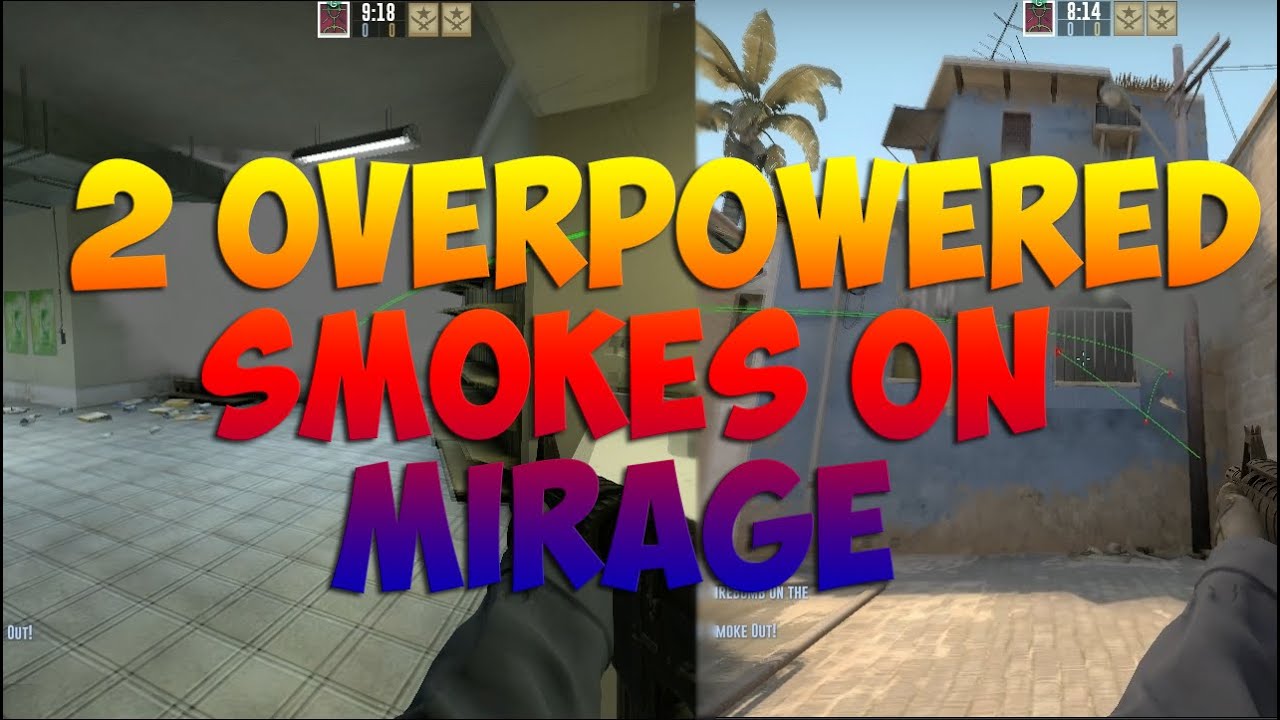 CS:GO - Mirage 2 Over-Powered one-way smokes !