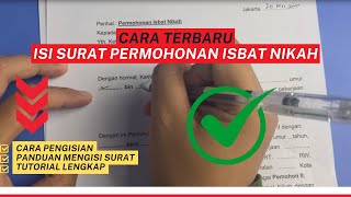 Cara Isi Surat Permohonan Isbat Nikah