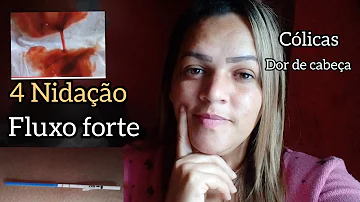 Pode haver nidação com fluxo de sangue intenso?