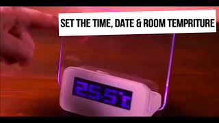 digital clock with led message board