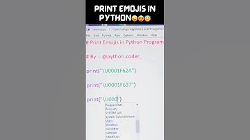 Print Emojis in Python in 10 Seconds