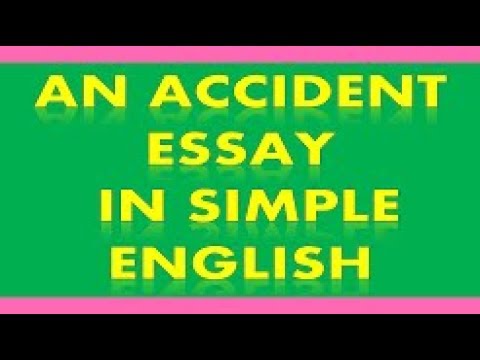 write a narrative essay on an accident