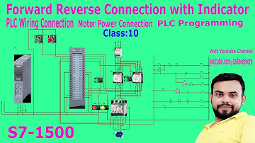 Siemens S7 1500 PLC Bangla Class 10 | Forward Reverse PLC Connection & PLC Ladder Logic Diagram