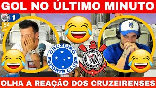 CHUTOU O BALDE AO VIVO! ABANDONARAM A TRANSMISSÃO! REAÇÃO INCRÍVEL! CRUZEIRO 1X1 CORINTHIANS