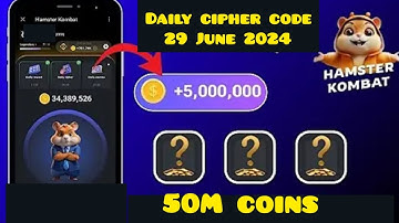 Hamster combat daily cipher code 29 June 2024