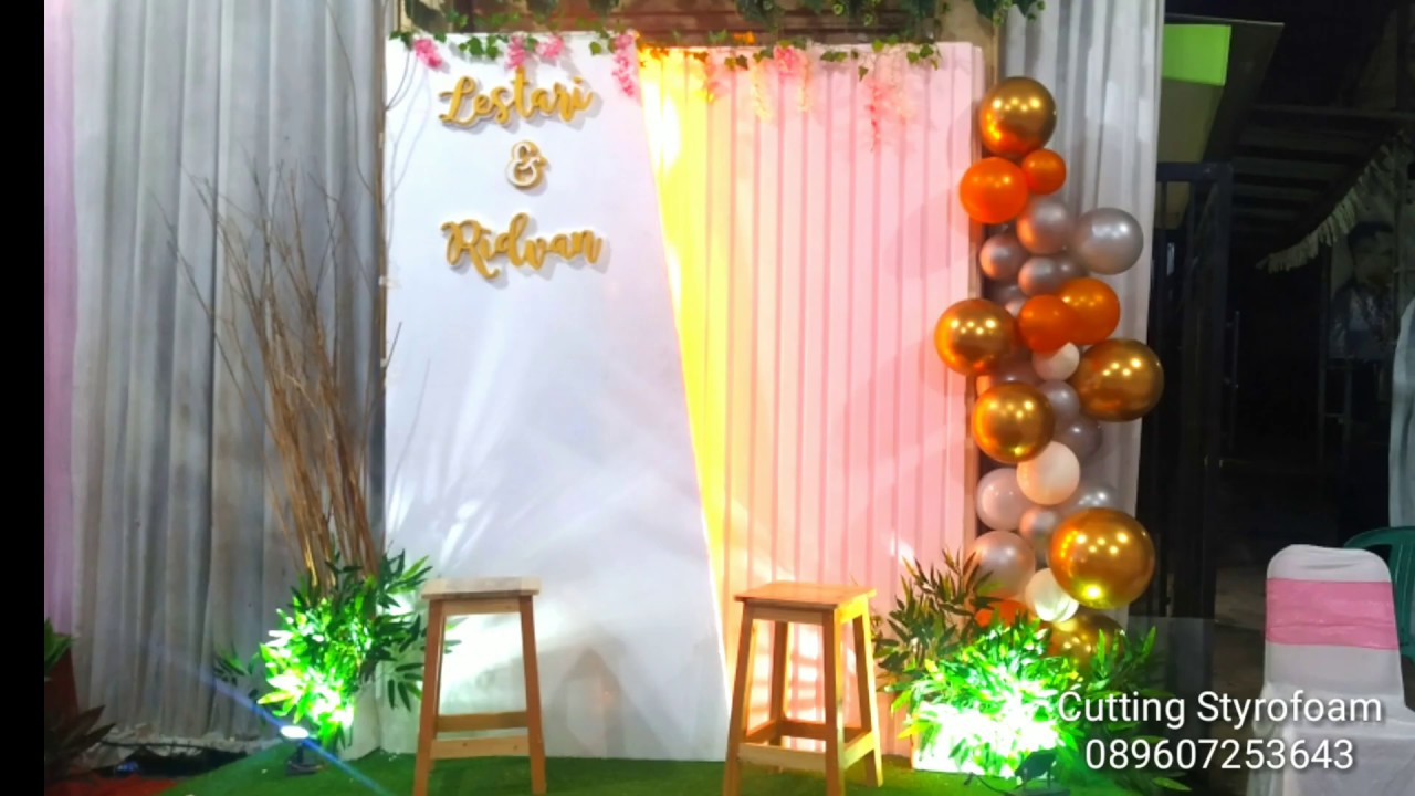 DIY  dekorasi  photo booth wedding  walldecor YouTube