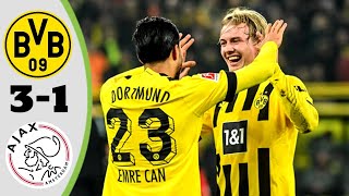 Borussia Dortmund 3-1 Ajax Extended Highlight And Goal -2023