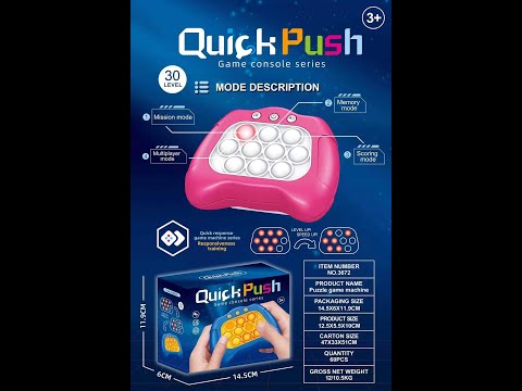 Instructions for Using the Quick Push Game Console