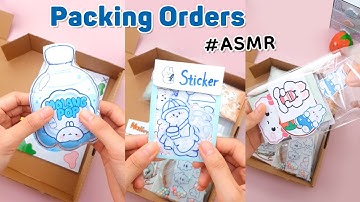 [ASMR] Gói Hàng theo yêu cầu Tủ Decor, squishy Mô lăng xanh dương, sticker Gấu béo / Quyển sách Nhỏ