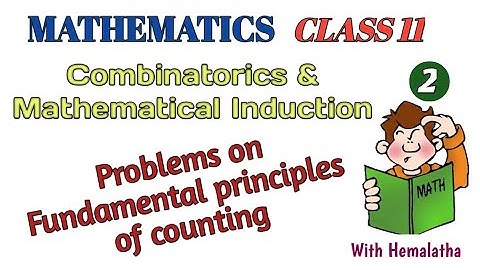 Combinatorics and Mathematical Induction L2 [Tamil] | problems on Fundamental principles of counting