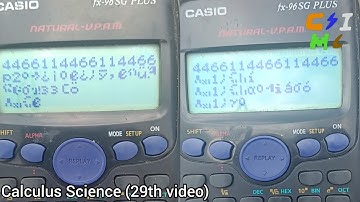 More weird 661144 displays - fx-96SG PLUS | Calculus Science