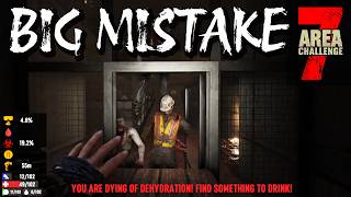 Area 7 Survival Challenge: 17HP, Infected, and a TERRIBLE Mistake | 7 Days to Die Ep. 2