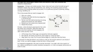 Module C English Advanced - Rubric Overview and Breakdown