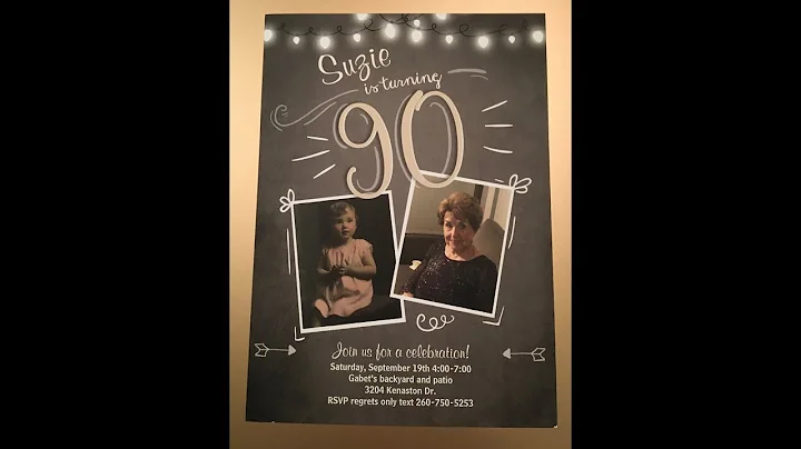 Suzanne's 90th Birthday Tribute!