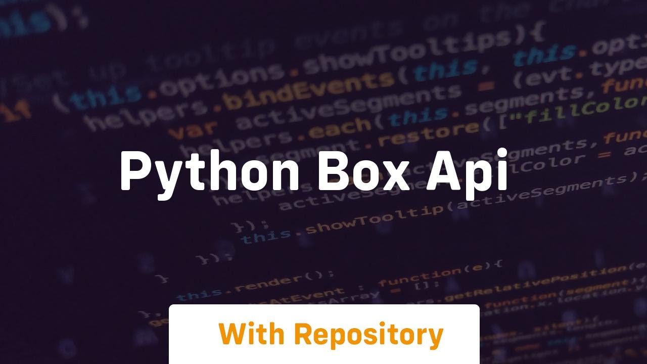 python box api - YouTube