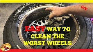 How To Clean the DIRTIEST WHEELS & RIMS Some with Baked on Brake Dust